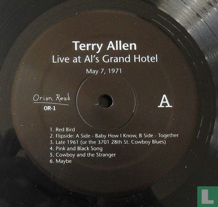 Live at Al's Grand Hotel May 7th 1971 - Afbeelding 3