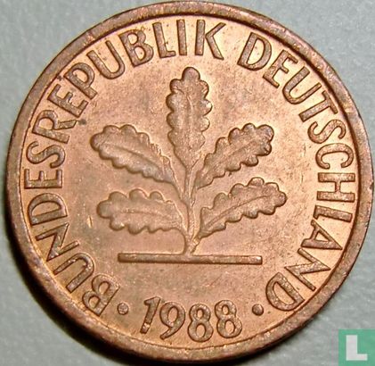Allemagne 1 pfennig 1988 (F) - Image 1