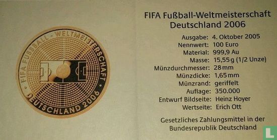 Deutschland 100 Euro 2005 (G) "2006 Football World Cup in Germany" - Bild 3