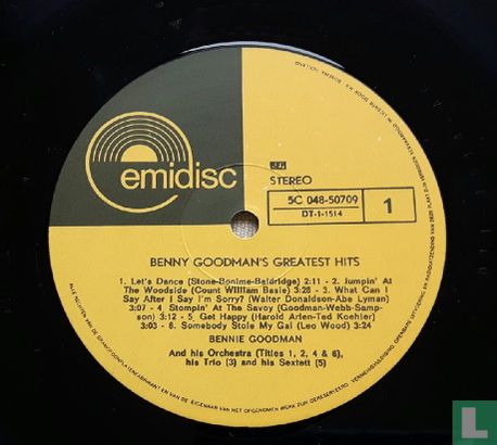 Benny Goodman's Greatest Hits - Bild 3