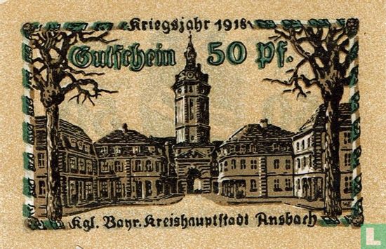 Ansbach 50 Pfennig 1918 - Image 2