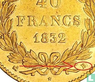 France 40 francs 1832 (B) - Image 3