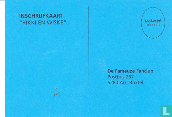 Inschrijfkaart "Rikki en Wiske" - Image 2
