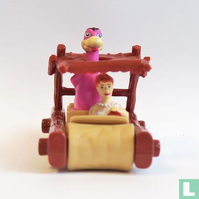 Wilma and Dino in car - Image 1