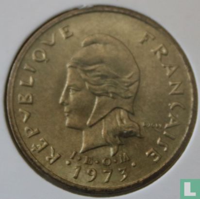 Nieuwe Hebriden 2 francs 1973 - Afbeelding 1