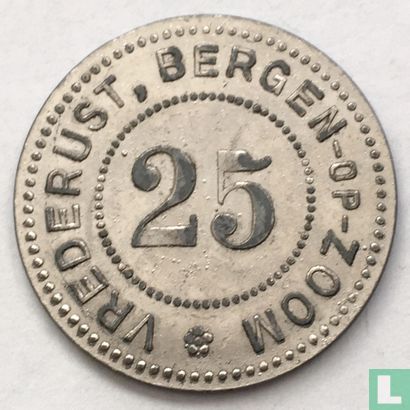 Vrederust 25 cent Bergen op Zoom - Image 1