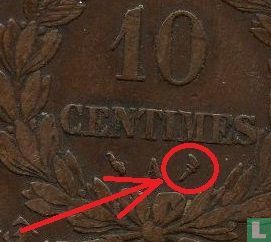 France 10 centimes 1896 (torche) - Image 3
