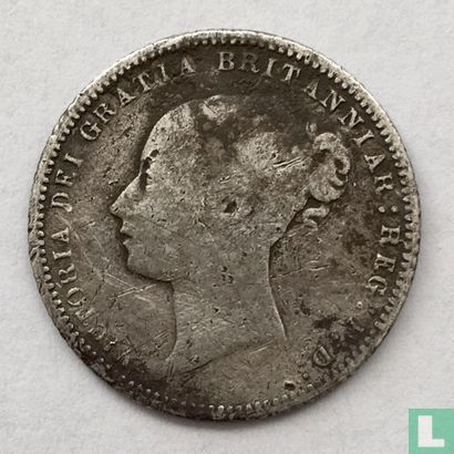 Verenigd koninkrijk 6 pence 1872 - Afbeelding 2