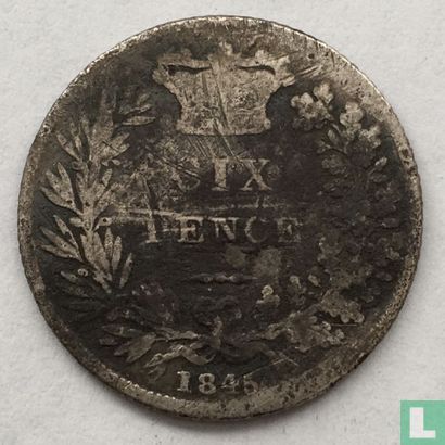 Verenigd Koninkrijk 6 pence 1845 - Afbeelding 1