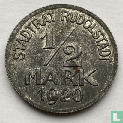 Rudolstadt ½ mark 1920 - Image 1
