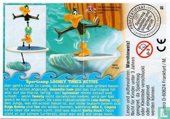Daffy Duck op surfplank (bijsluiter) - Afbeelding 2