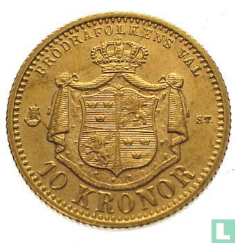 Suède 10 Kronor 1874 - Image 2