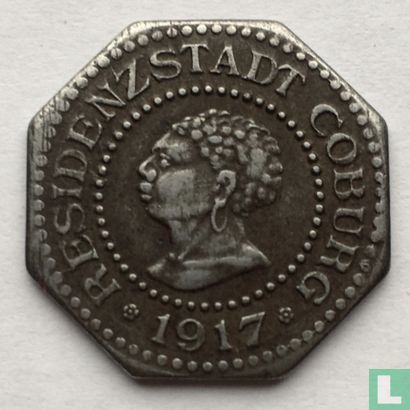 Coburg 10 pfennig 1917 (ijzer - type 1) - Afbeelding 1