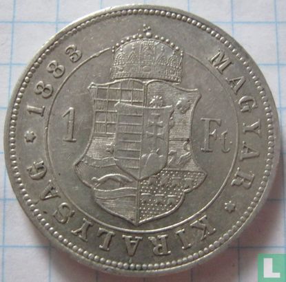 Hungary 1 forint 1883 - Image 1