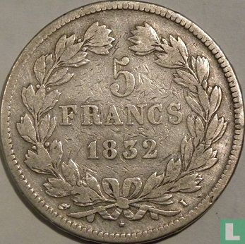 Frankrijk 5 francs 1832 (I) - Afbeelding 1