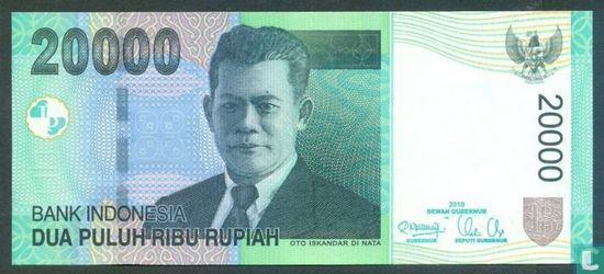 Indonesia 20,000 Rupiah 2010 - Image 1