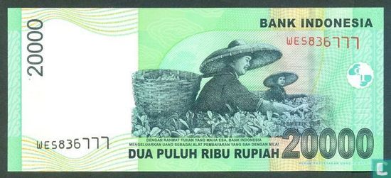Indonesia 20,000 Rupiah 2010 - Image 2