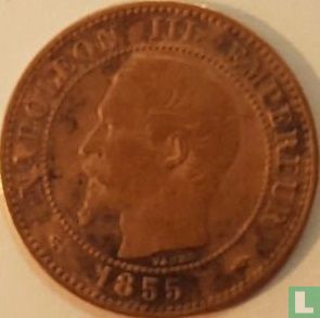 Frankrijk 2 centimes 1855 (A - anker) - Afbeelding 1