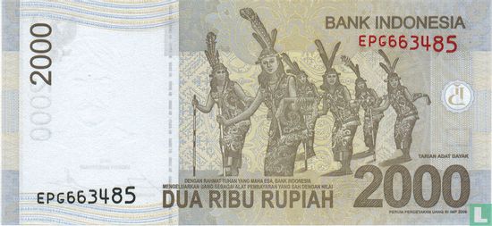 Indonesië 2.000 Rupiah 2015 - Afbeelding 2