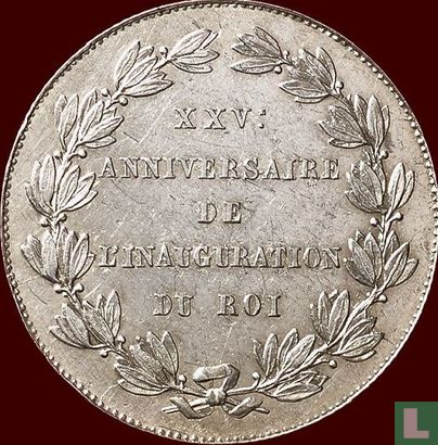Belgie 2 Francs 1856 "XXV anniversaire de l'inauguration du roi" - Image 1