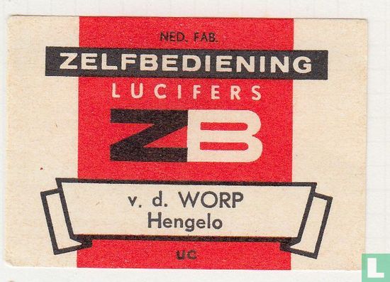 Zelfbediening lucifers ZB v.d. Worp 