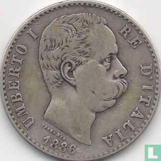 Italië 2 lire 1886 - Afbeelding 1