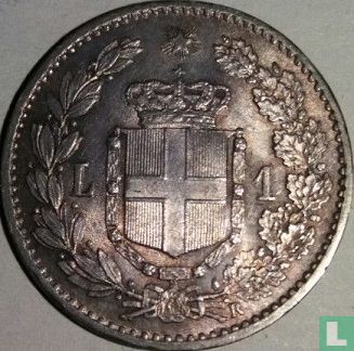 Italie 1 lire 1900 - Image 2