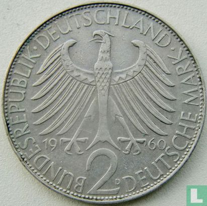 Allemagne 2 mark 1960 (D - Max Planck) - Image 1