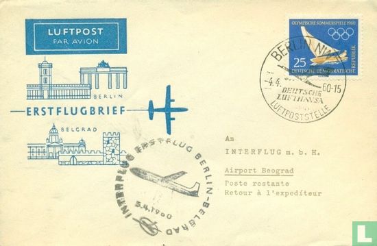 Eerste vlucht Berlijn - Belgrado