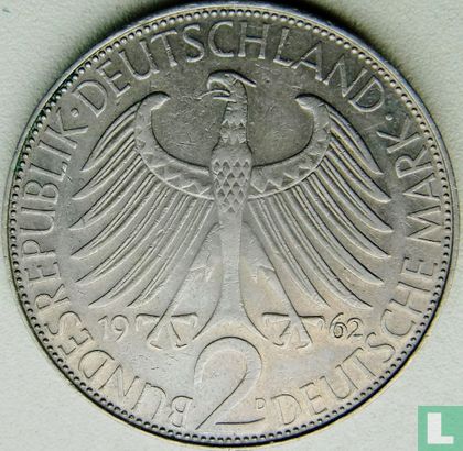 Duitsland 2 mark 1962 (D - Max Planck) - Afbeelding 1