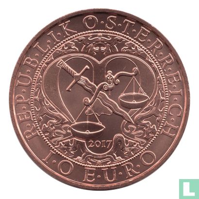 Austria 10 euro 2017 (copper) "Michael - The Protecting Angel" - Image 1