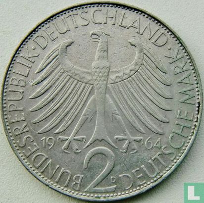 Deutschland 2 Mark 1964 (D - Max Planck) - Bild 1