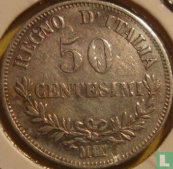 Italy 50 centesimi 1866 - Image 2