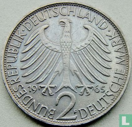 Duitsland 2 mark 1965 (F - Max Planck) - Afbeelding 1