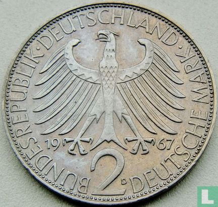 Duitsland 2 mark 1967 (D - Max Planck) - Afbeelding 1