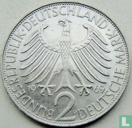 Duitsland 2 mark 1969 (D - Max Planck) - Afbeelding 1