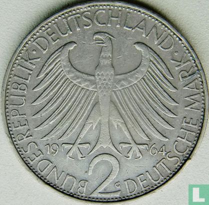 Duitsland 2 mark 1964 (G - Max Planck) - Afbeelding 1
