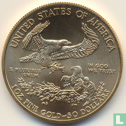 United States 50 dollars 2017 "Gold eagle" - Image 2