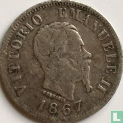 Italië 50 centesimi 1867 (N) - Afbeelding 1