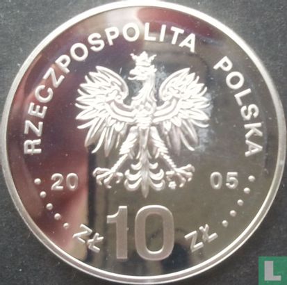 Polen 10 zlotych 2005 (PROOF - type 2) "Stanislaw August Poniatowski" - Afbeelding 1
