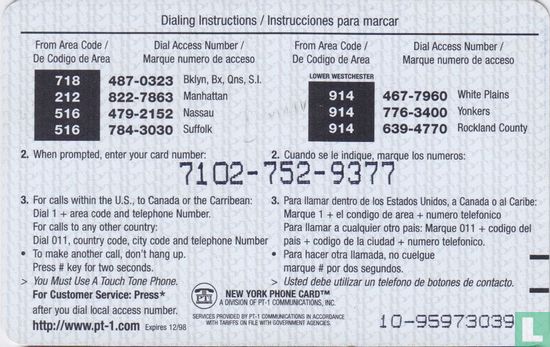 New York phone card - Image 2