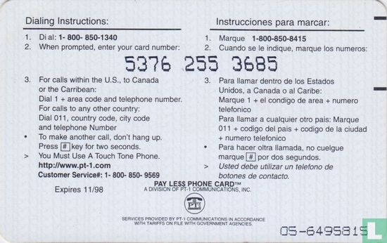 Pay Le$$ phone card - Image 2