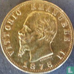 Italy 20 lire 1878 - Image 1