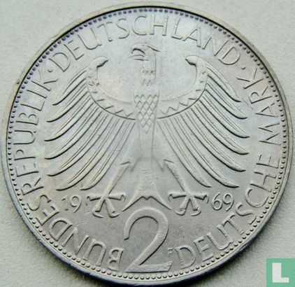 Allemagne 2 mark 1969 (F - Max Planck) - Image 1