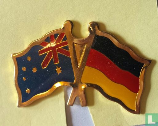 Vlaggen Australië-Duitsland