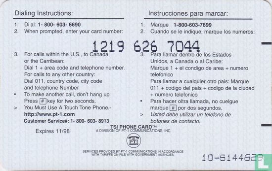 TSI phone card - Afbeelding 2