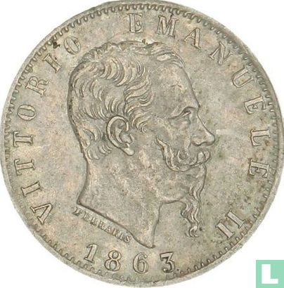 Italie 20 centesimi 1863 (T BN) - Image 1