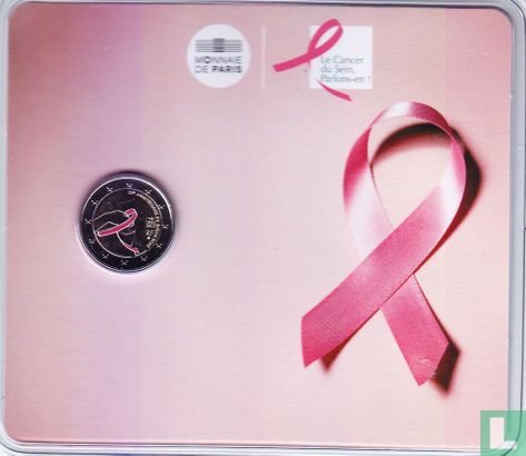 France 2 euro 2017 (coincard) "25 years of the creation of the Pink Ribbon - Fight against Breast Cancer" - Image 1