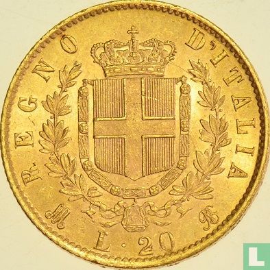 Italien 20 Lire 1874 (M) - Bild 2