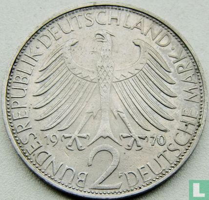 Allemagne 2 mark 1970 (F - Max Planck) - Image 1